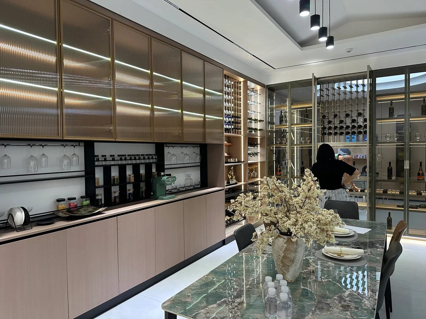 Home 2 Custom cabinetry and interior finish showroom visited by VELA Home Global in Foshan