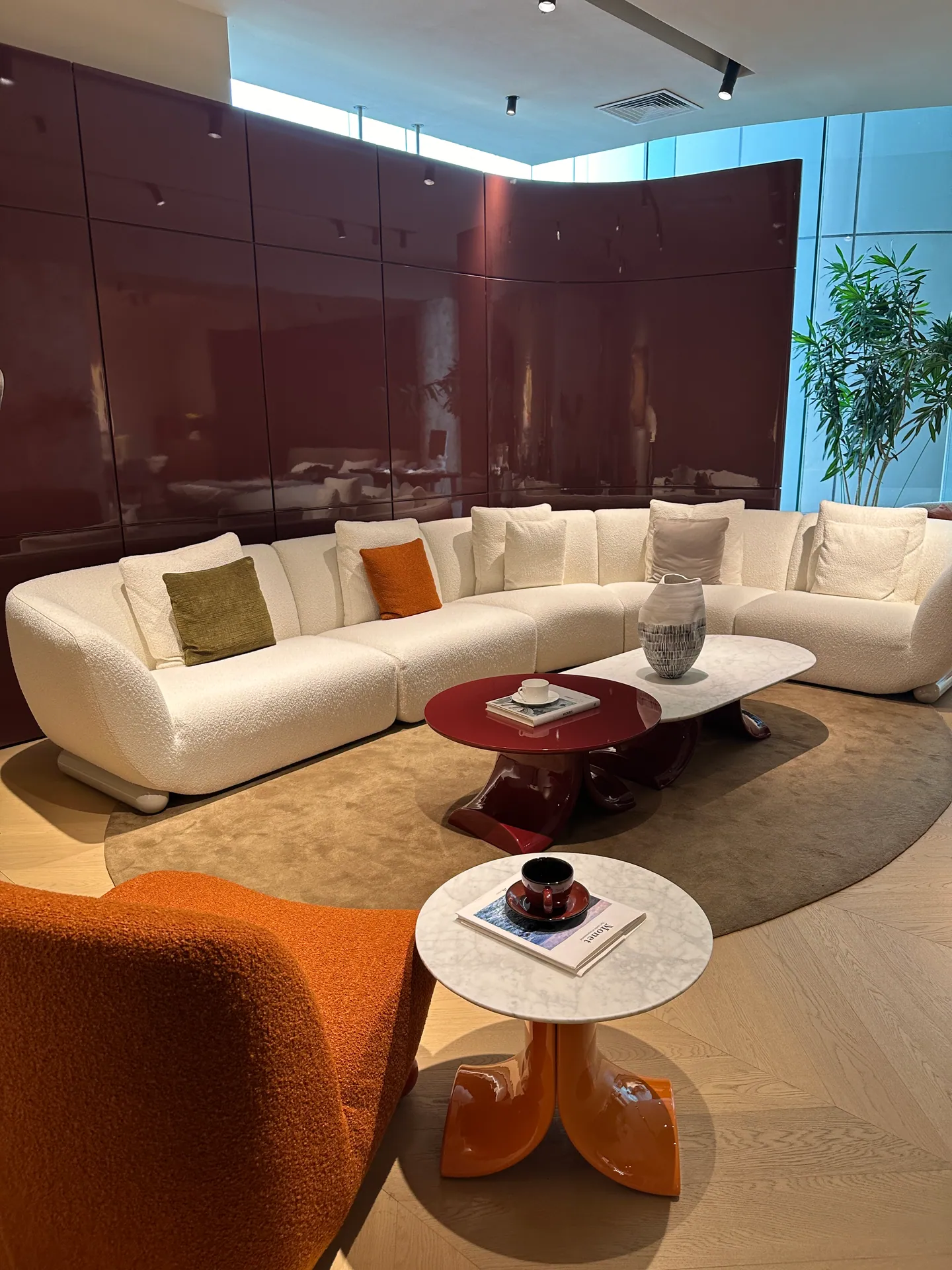 Home 9 High-end living-room furniture display sourced through Foshan showrooms